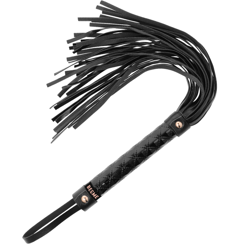 Begme - Black Edition Flogger in Pelle Vegana