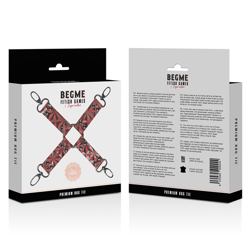 Begme - Cravatta di Maiale in Pelle Vegana Premium Edizione Rossa