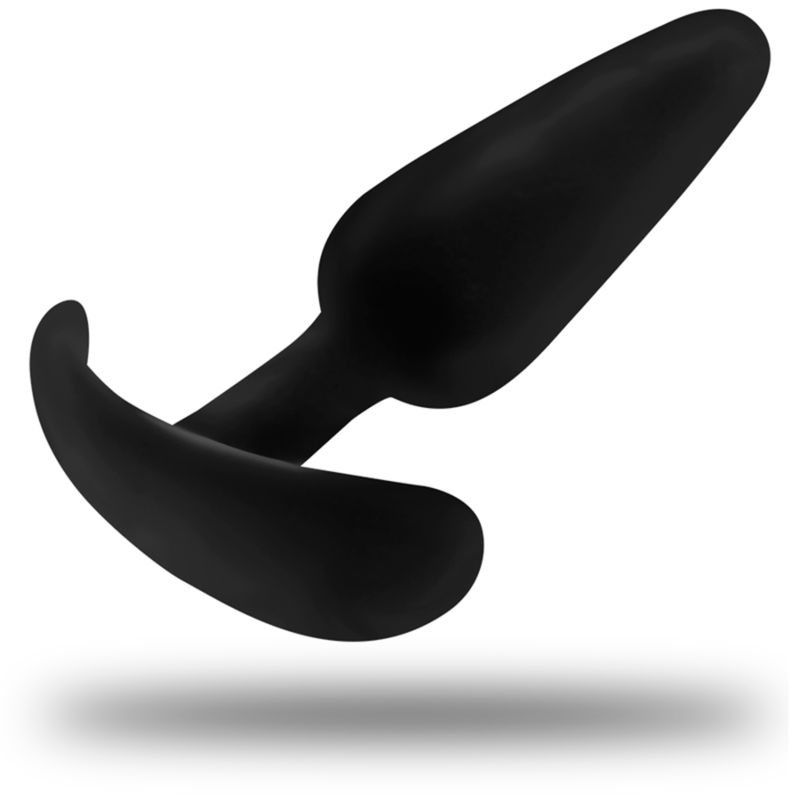 Black&silver - Plug Anale in Silicone Kael con Manico Medio