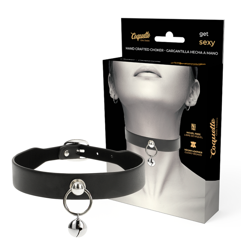Coquette Chic Desire - Collana in Pelle Vegana Accessorio Donna Sonaglio/cerchio