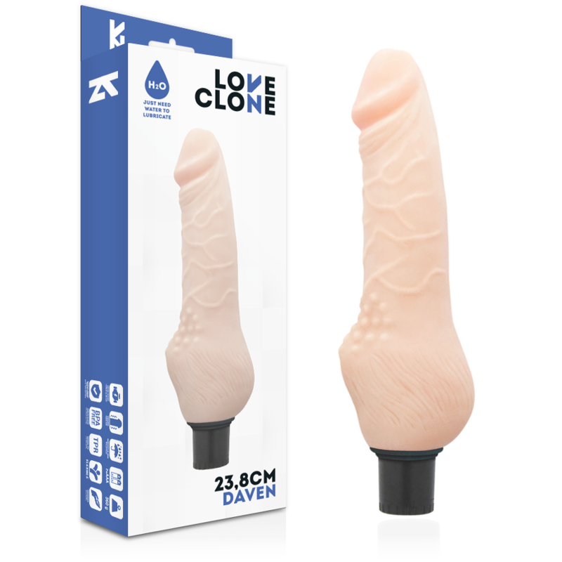 Loveclone - Daven Autolubrificazione Realistica 23.8 cm -o- 3.8 cm