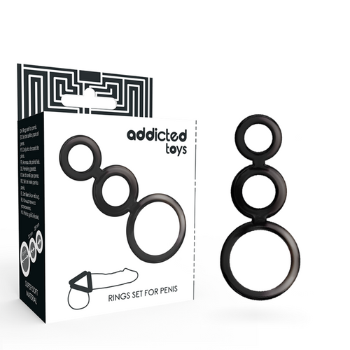 Addicted Toys - Set di Anelli per Pene - Fumo