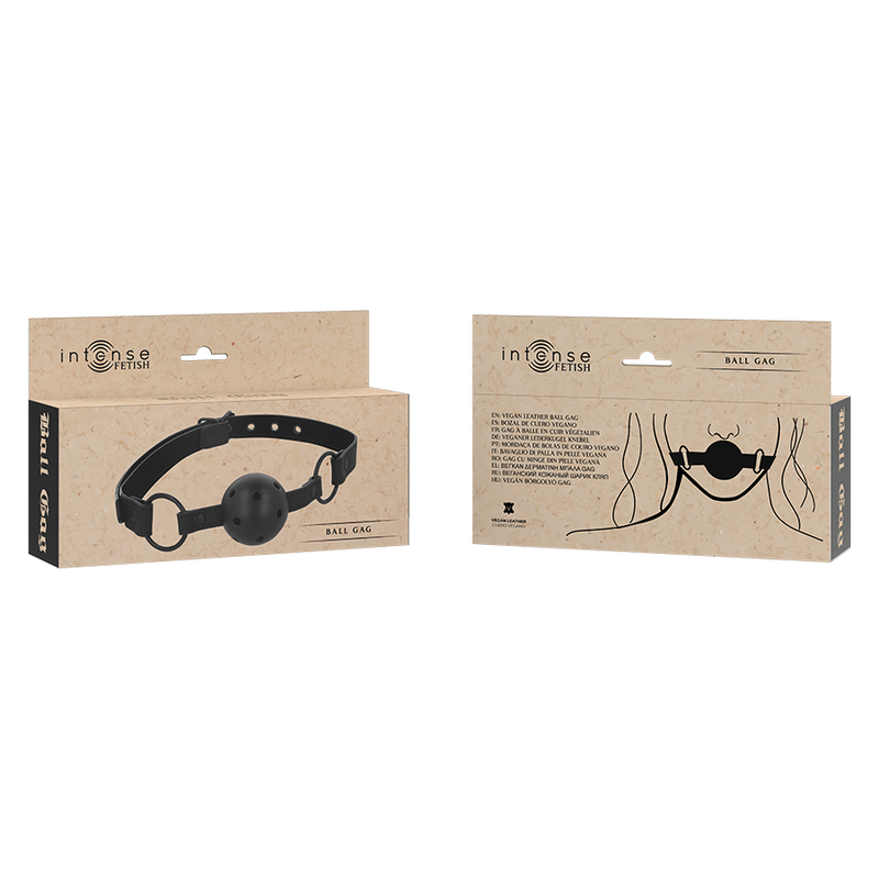 Intense - Fetish Ball Gag in Pelle Vegana