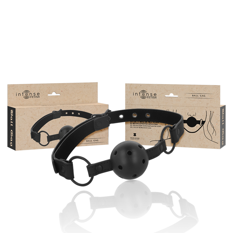 Intense - Fetish Ball Gag in Pelle Vegana