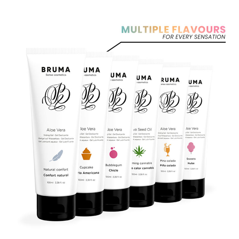 Bruma - Gel Scorrevole All''olio di Semi di Sativa Scaldante Gusto Cannabis 100 Ml