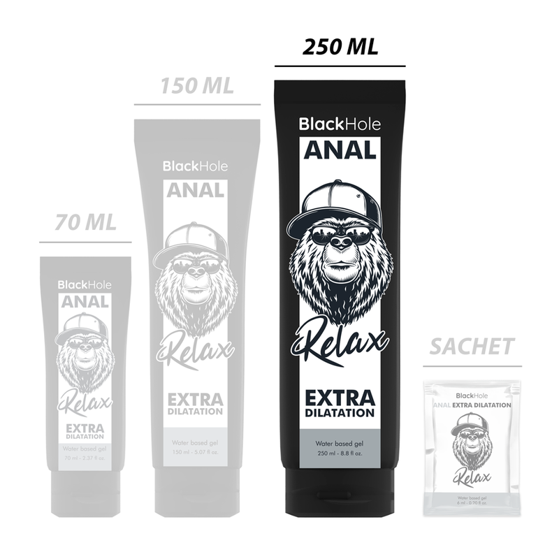 Black Hole - Gel a Base D'acqua Dilatazione Anale 250 Ml