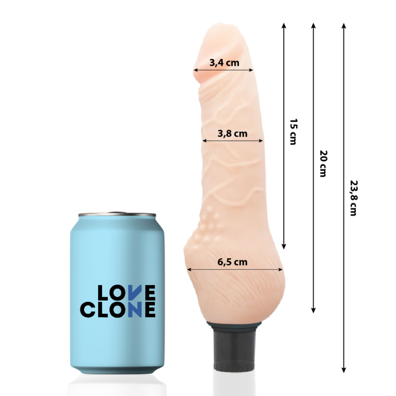 Loveclone - Daven Autolubrificazione Realistica 23.8 cm -o- 3.8 cm