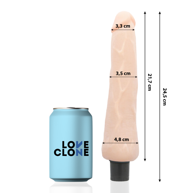 Loveclone - Vibratore Autolubrificante Ragnar 24.5 cm -o- 3.5 cm