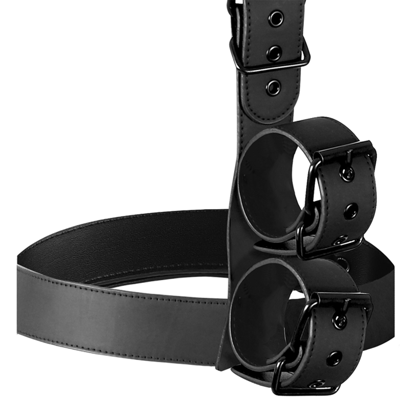 Fetish Submissive Bondage - Set di Contenimento del Corpo con Colletto e Polsini