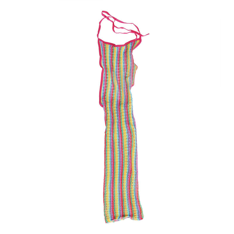 Subblime - 952341 Vestito a Rete Arcobaleno Taglia Unica