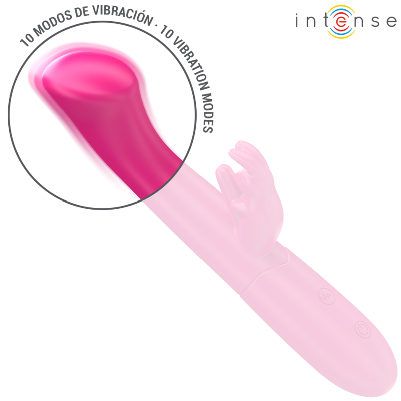 Intense - Julieta Vibratore Coniglio 18,6 cm 10 Vibrazioni Rosa