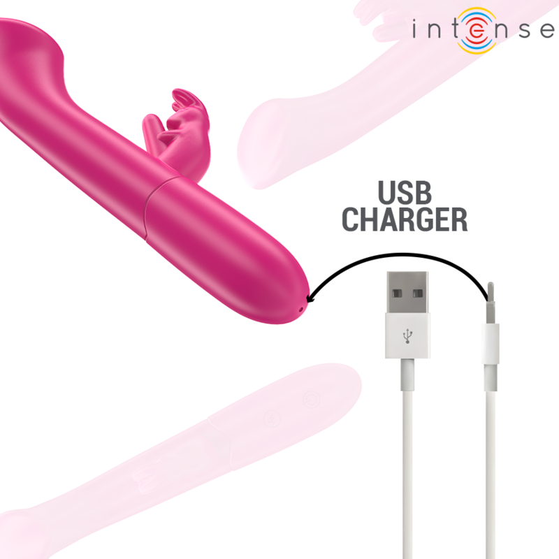 Intense - Julieta Vibratore Coniglio 18,6 cm 10 Vibrazioni Rosa