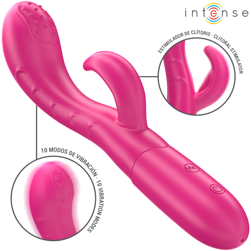 Intense - Vibratore Amara con Lingua Stimolante 10 Vibrazioni Rosa