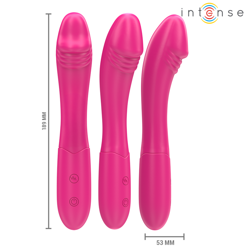 Intense - Belinda Vibratore 19 cm Flessibile 10 Vibrazioni Rosa