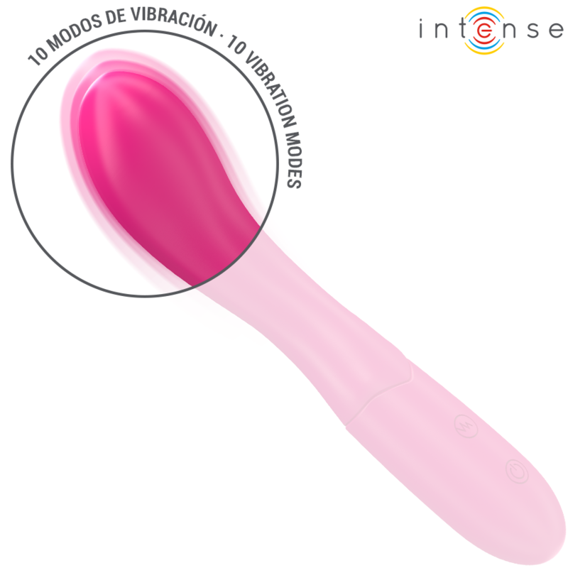 Intense - Lisette Vibratore 19 cm Flessibile 10 Vibrazioni Rosa