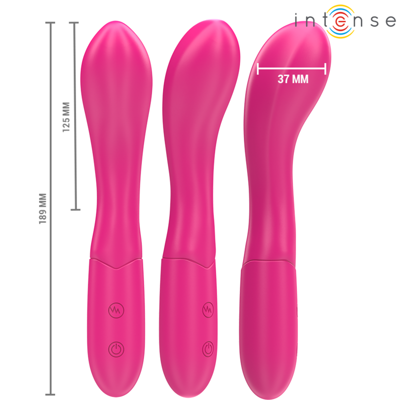 Intense - Lisette Vibratore 19 cm Flessibile 10 Vibrazioni Rosa