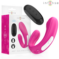 Intense - Janet Dual Stimolatore e Vibratore a Forma di U con Telecomando Rosa