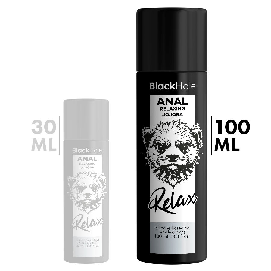Black Hole - Rilassante Anale Jojoba Relax Base Silicone 100 Ml