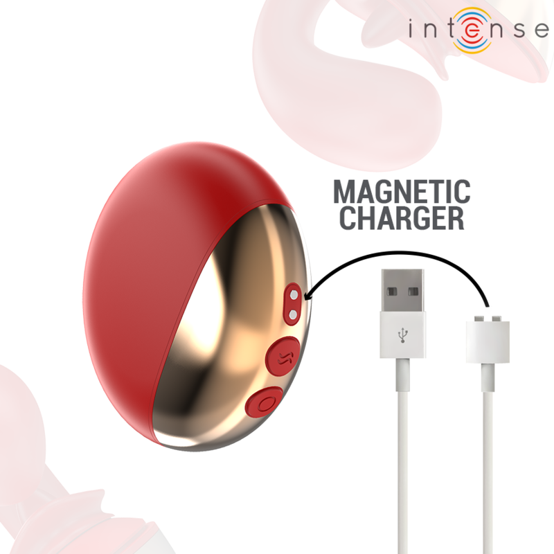 Intense - Vibratore e Stimolatore Mariah a Forma di U 10 Vibrazioni Rosso