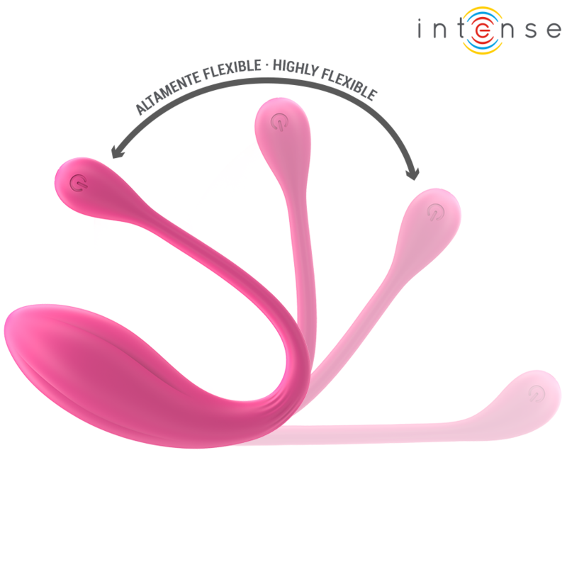 Intense - Janice U Vibratore Doppia Stimolazione 10 Vibrazioni Rosa Telecomando