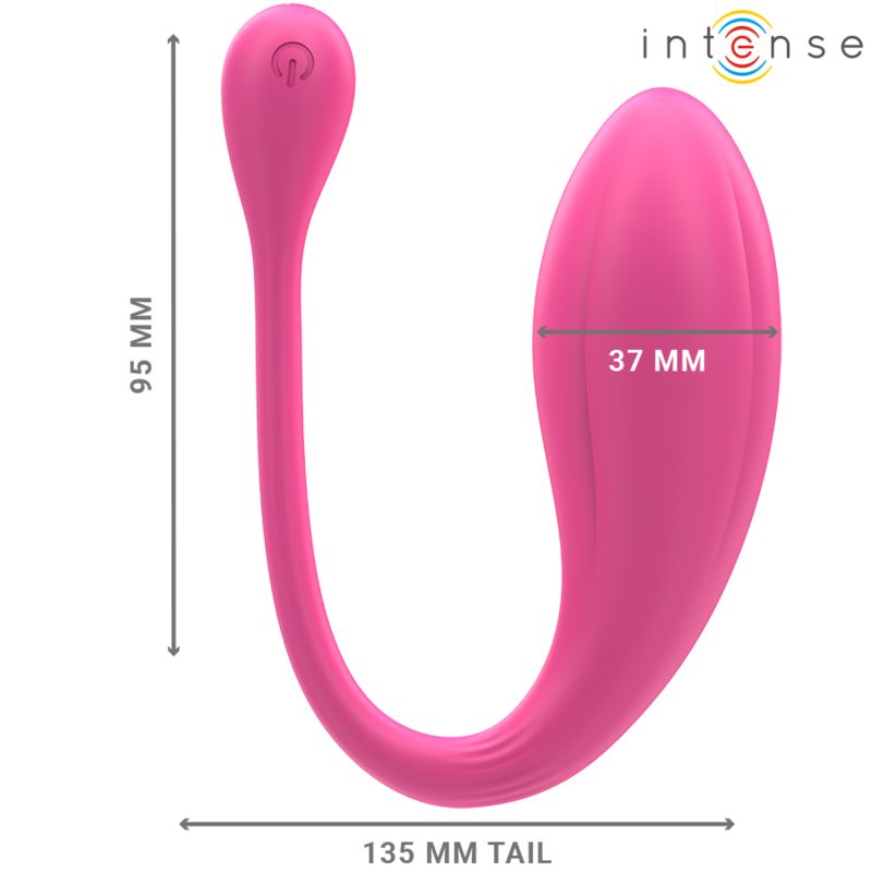 Intense - Janice U Vibratore Doppia Stimolazione 10 Vibrazioni Rosa Telecomando