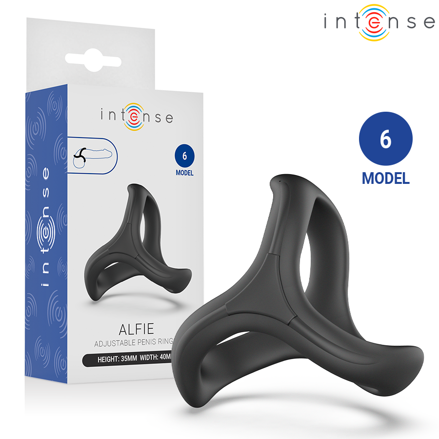 Intense - Alfie Anello per Pene Triplo Regolabile Modello 6