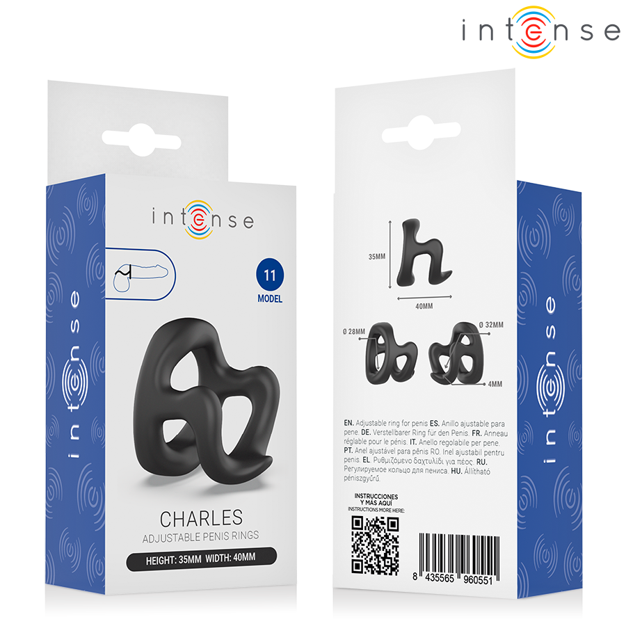 Intense - Charles Anello per Pene Regolabile Modello 11