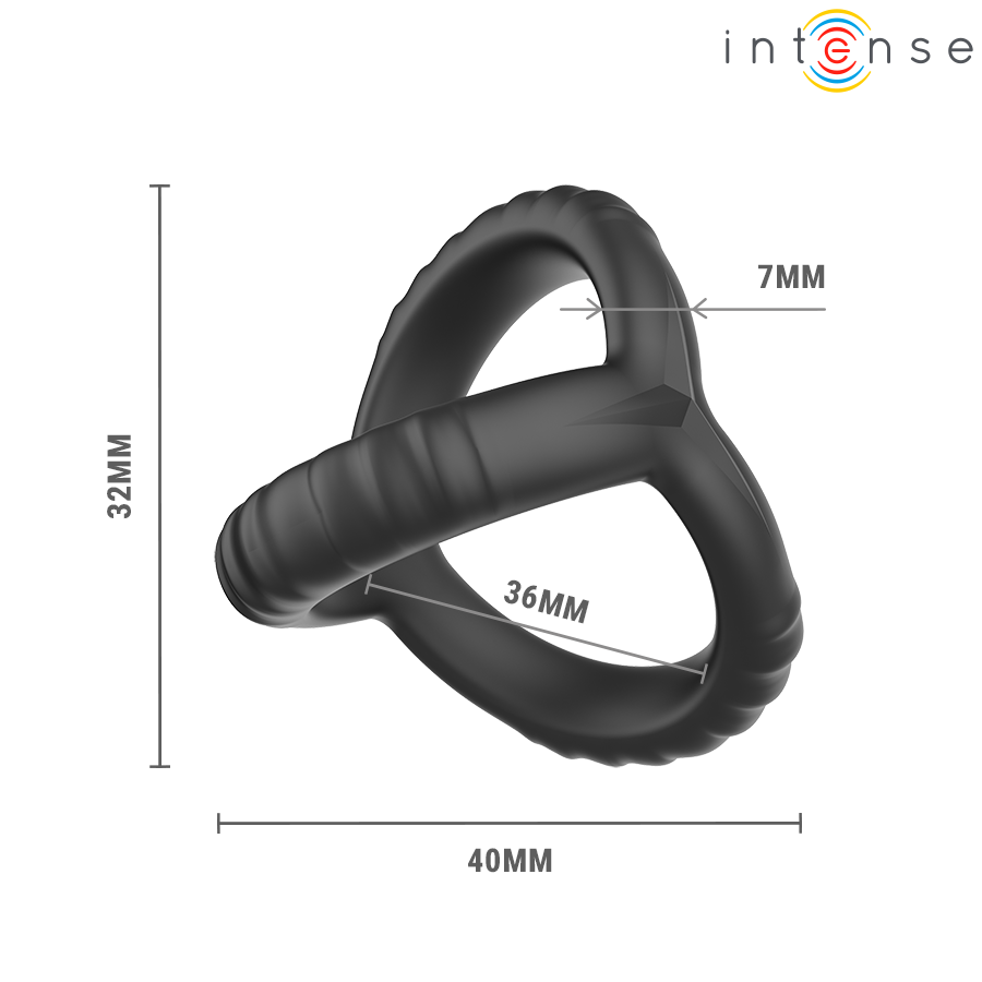 Intense - John Anello per Pene Triplo Regolabile Modello 4
