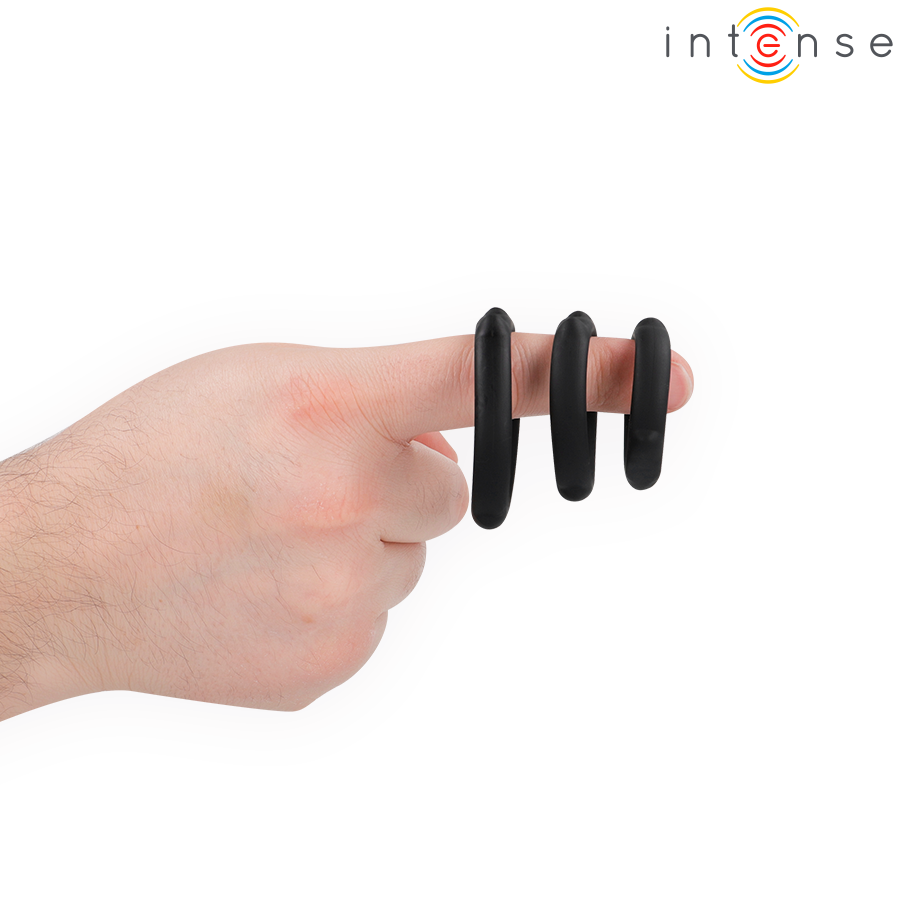 Intense - Peter Set di 3 Anelli per Pene Modello 9