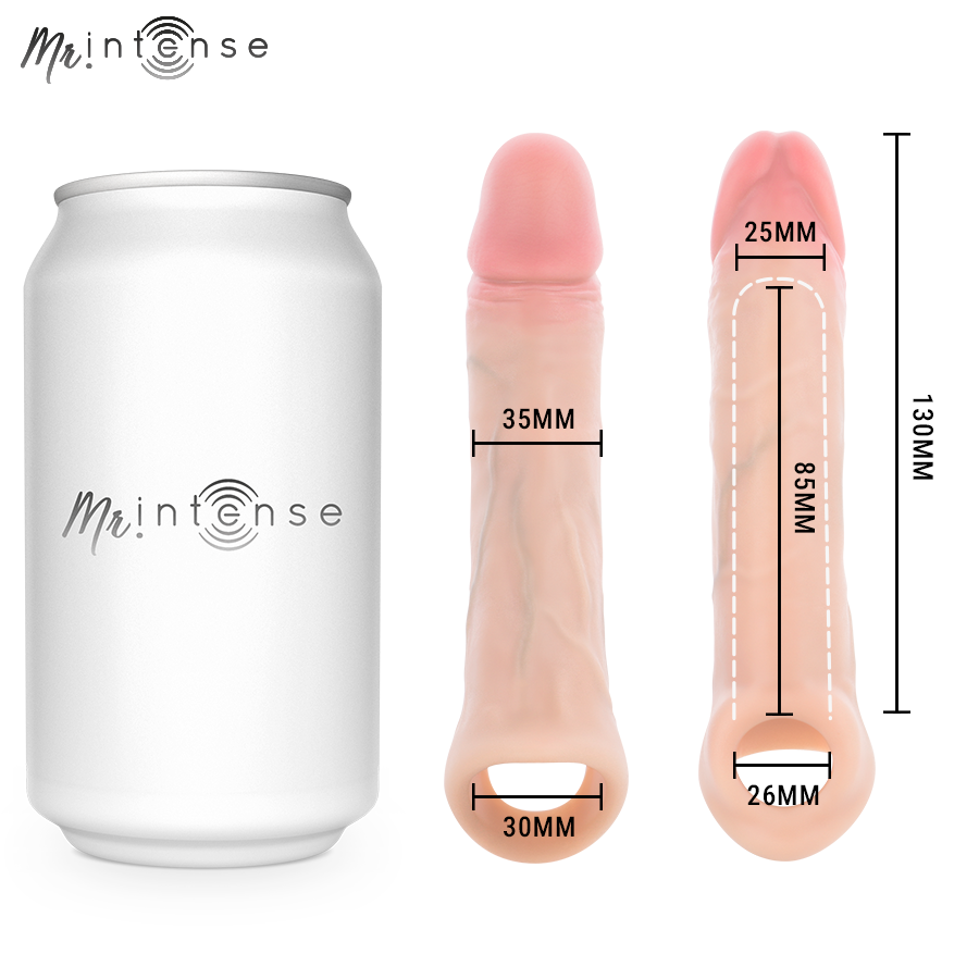 Mr Intense - Simon S Copri Pene in Silicone 13 cm -ø- 4 cm