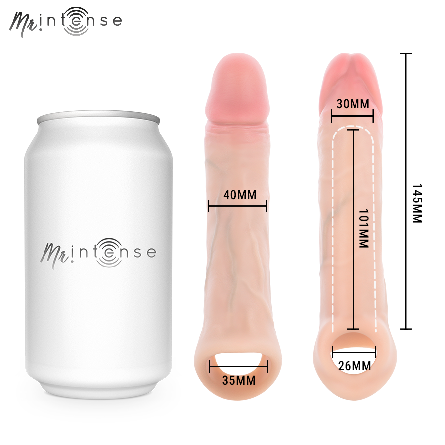 Mr Intense - Simon M Custodia per Pene in Silicone 14,5 cm -ø- 4 cm