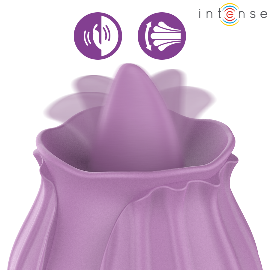 Intense - Azalea Fiore Stimolazione del Clitoride con 10 Vibrazioni Viola