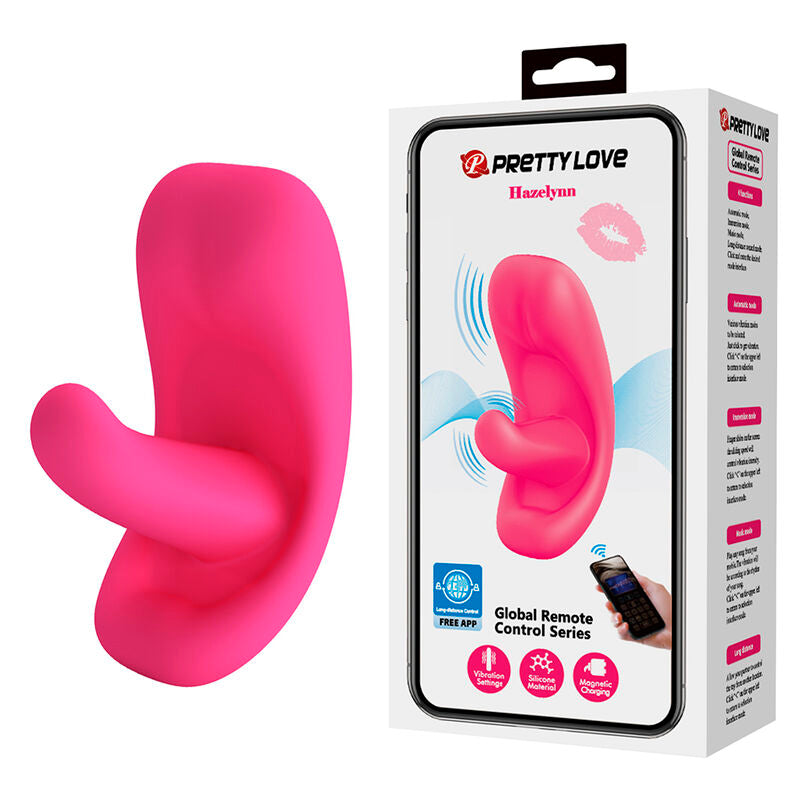 Pretty Love - Hazelynn Massaggiatore Rosa con 12 Funzioni e Controllo Tramite App