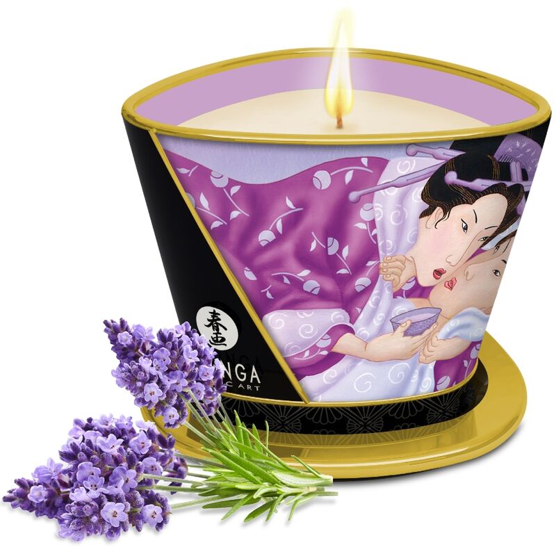 Shunga - Candela da Massaggio Lavanda 170 Ml