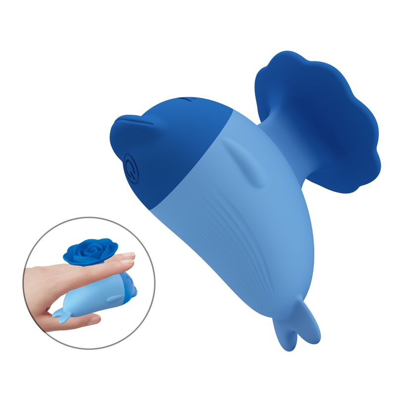 Pretty Love - Vibratore Mini Ricaricabile USB a Forma di Delfino