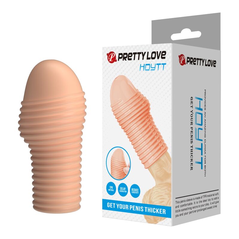 Pretty Love - Hottt Manica per Pene per un Pene Più Spesso, Colore Naturale