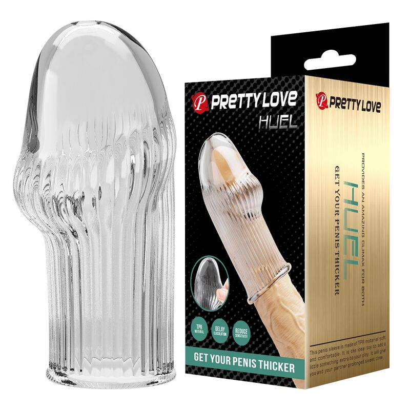 Pretty Love - Huel Penis Sleeve per un Pene Più Spesso e Trasparente