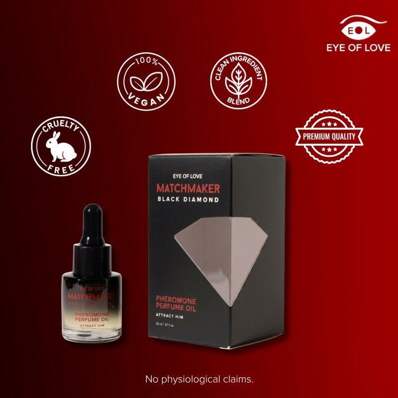 Eye Of Love - Olio Profumato Ai Feromoni Diamante Nero Matchmaker 20 Ml