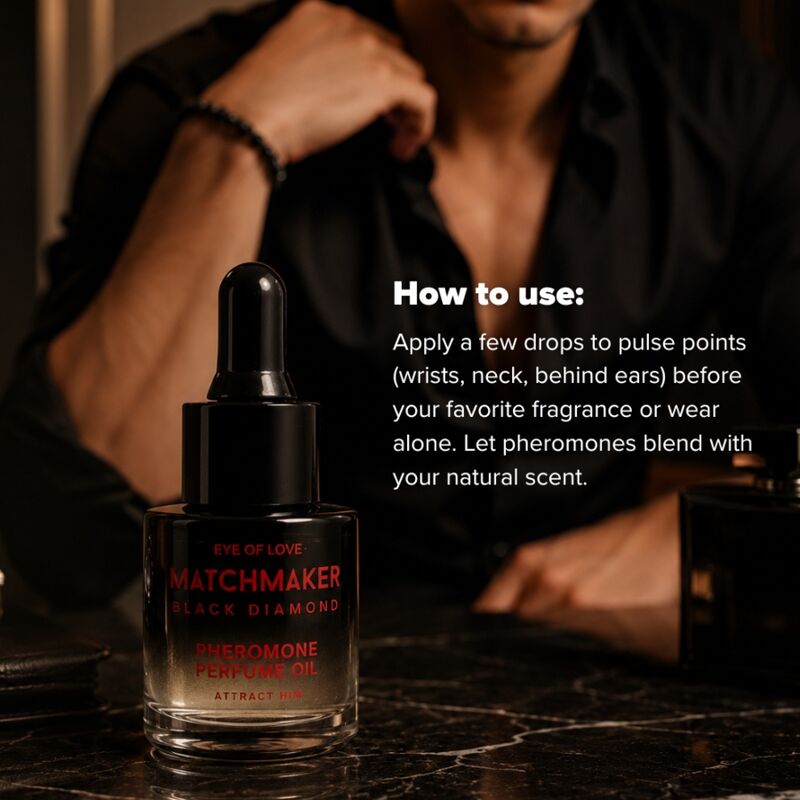 Eye Of Love - Olio Profumato Ai Feromoni Diamante Nero Matchmaker 20 Ml