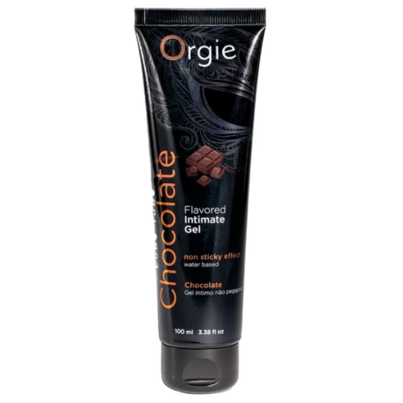 Orgie - Tubo Lubrificante al Cioccolato Baciabile Gel Intimo a Base De Acqua 100 Ml
