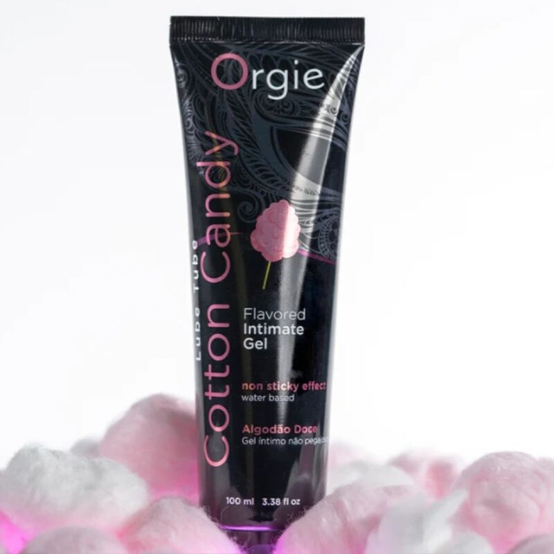 Orgie - Tubo Lubrificante Zucchero Filato Baciabile Gel Intimo a Base De Acqua 100 Ml