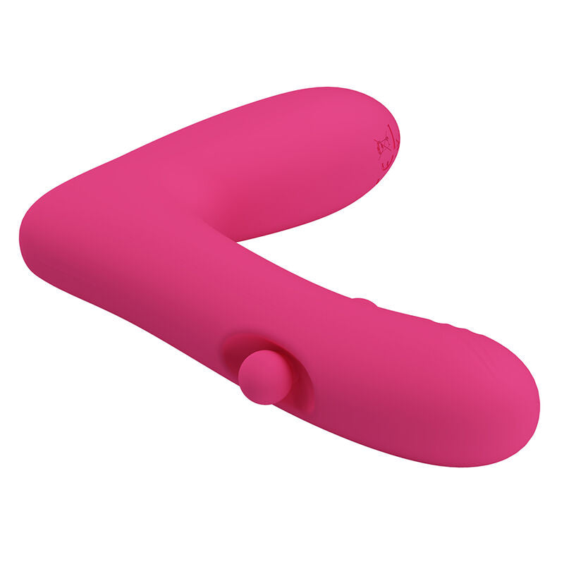 Pretty Love - Vibratore Ricaricabile in Silicone Duden con 12 Modalità di Vibrazione e 3 Modalità di Oscillazione, Rosa
