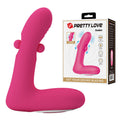 Pretty Love - Vibratore Ricaricabile in Silicone Duden con 12 Modalità di Vibrazione e 3 Modalità di Oscillazione, Rosa
