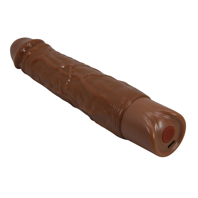 Pretty Love - Kessler Dildo Vibrante Realistico con 10 Modalità di Vibrazione e 10 Rotazioni, 22 Cm, Marrone