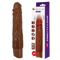 Pretty Love - Kessler Dildo Vibrante Realistico con 10 Modalità di Vibrazione e 10 Rotazioni, 22 Cm, Marrone