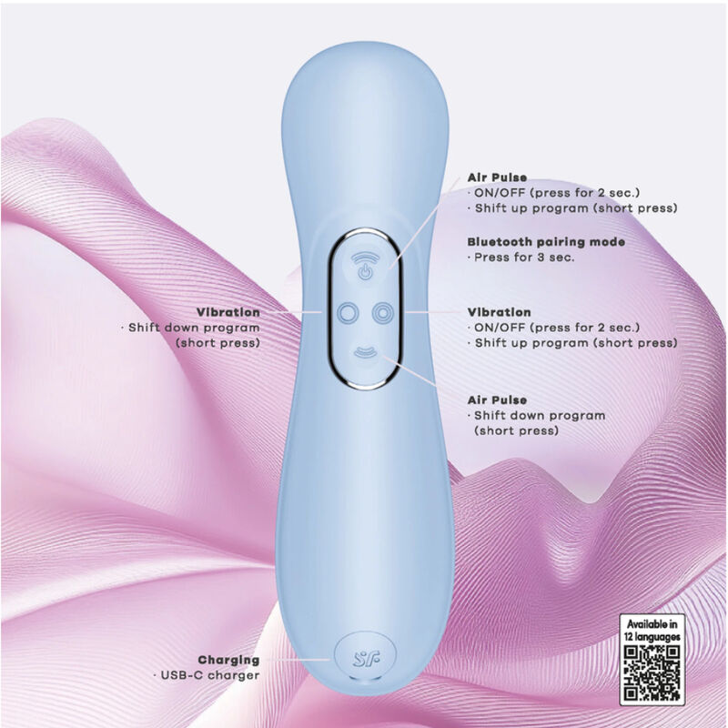 Satisfyer - Pro 2ª Generazione 4ª Stimolatore Clitorideo Serene Blue