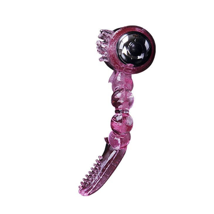 Baile - Anello in Silicone 10 Ritmi di Lingua con Vibrazione Rosa