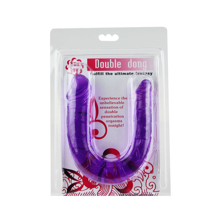 Baile - Doppio Dildo in in Gel Flessibile Lilla