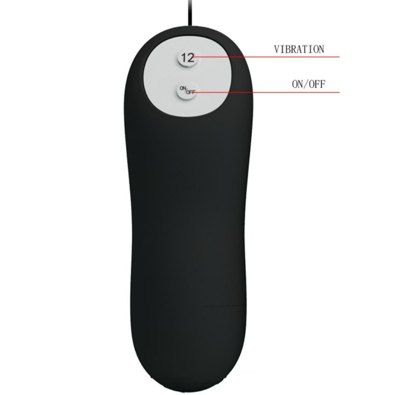 Pretty Love - Plug Anale in Silicone 12 Modalit di Vibrazione Nero