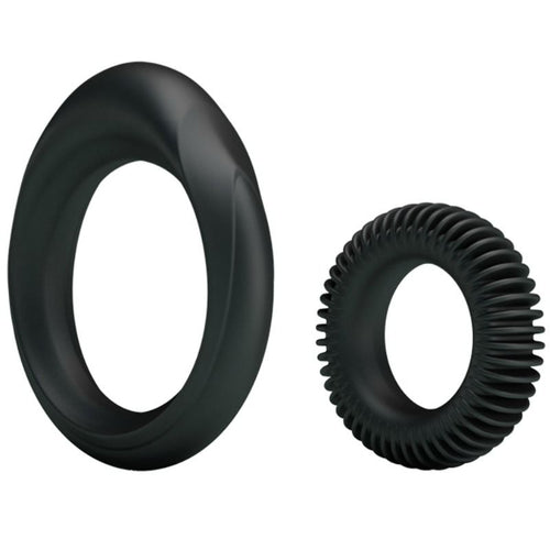 Baile - Kit 2 Anelli in Silicone Ring Manhood